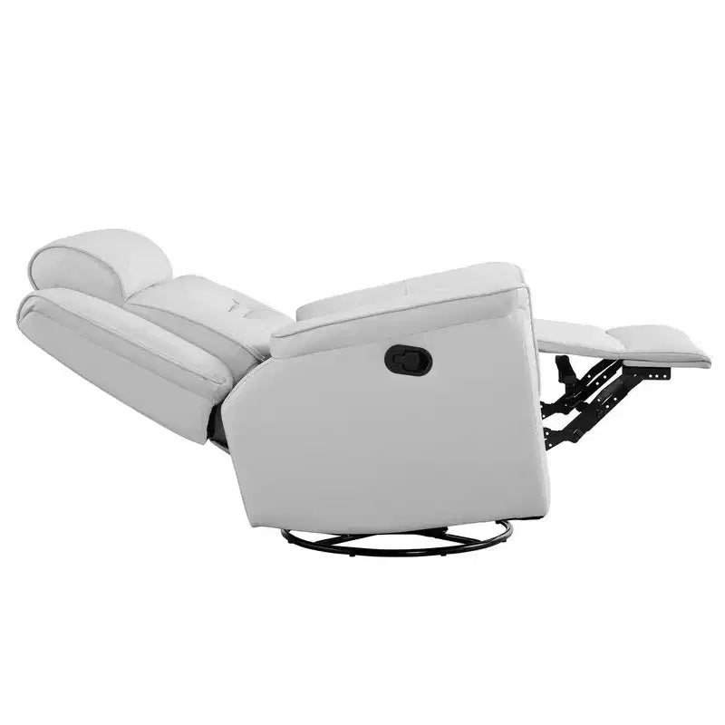 Fauteuil inclinable manuel pivotant en similicuir Spruce & Spring Fauteuil inclinable planeur