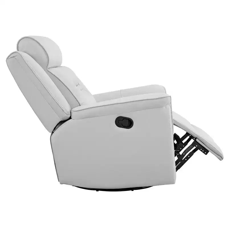 Fauteuil inclinable manuel pivotant en similicuir Spruce & Spring Fauteuil inclinable planeur
