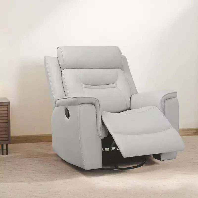 Fauteuil inclinable manuel pivotant en similicuir Spruce & Spring Fauteuil inclinable planeur