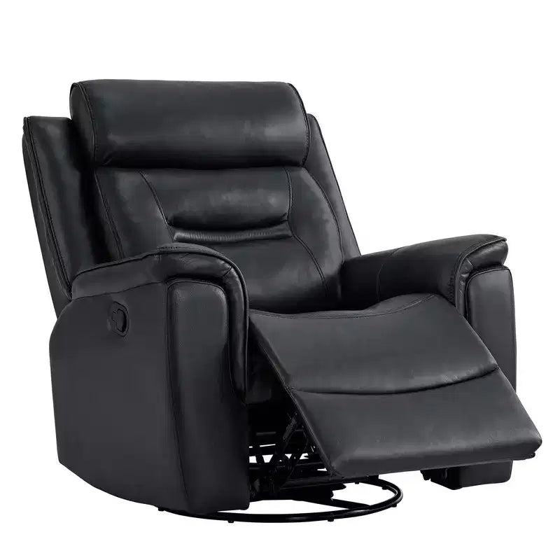 Fauteuil inclinable manuel pivotant en similicuir Spruce & Spring Fauteuil inclinable planeur