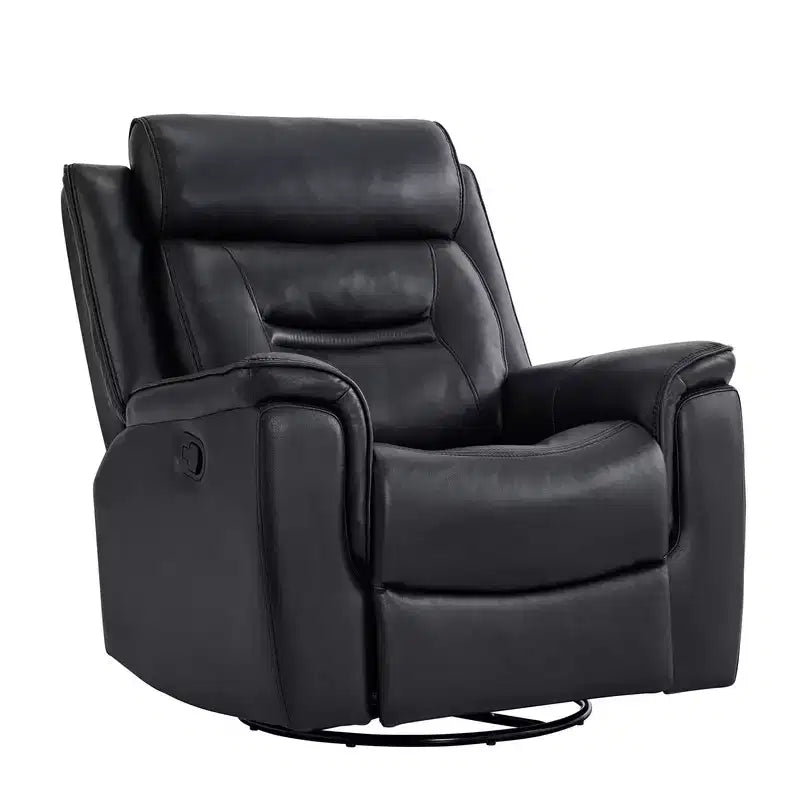 Fauteuil inclinable manuel pivotant en similicuir Spruce & Spring Fauteuil inclinable planeur
