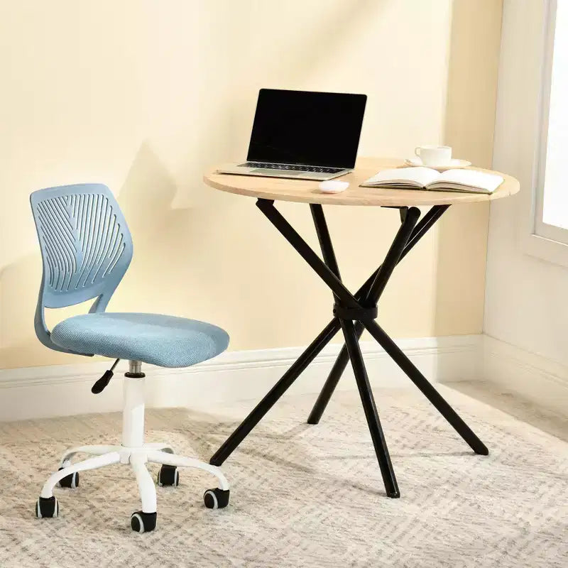 Table à manger ronde Homy Casa de 80 cm pour petits espaces, 2-3 places