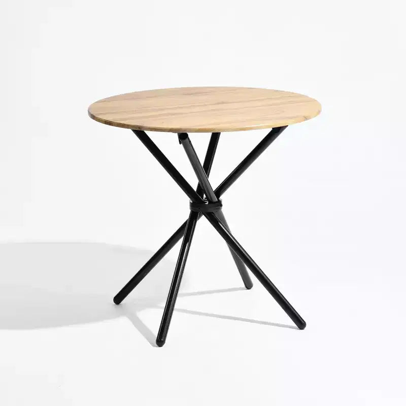 Table à manger ronde Homy Casa de 80 cm pour petits espaces, 2-3 places