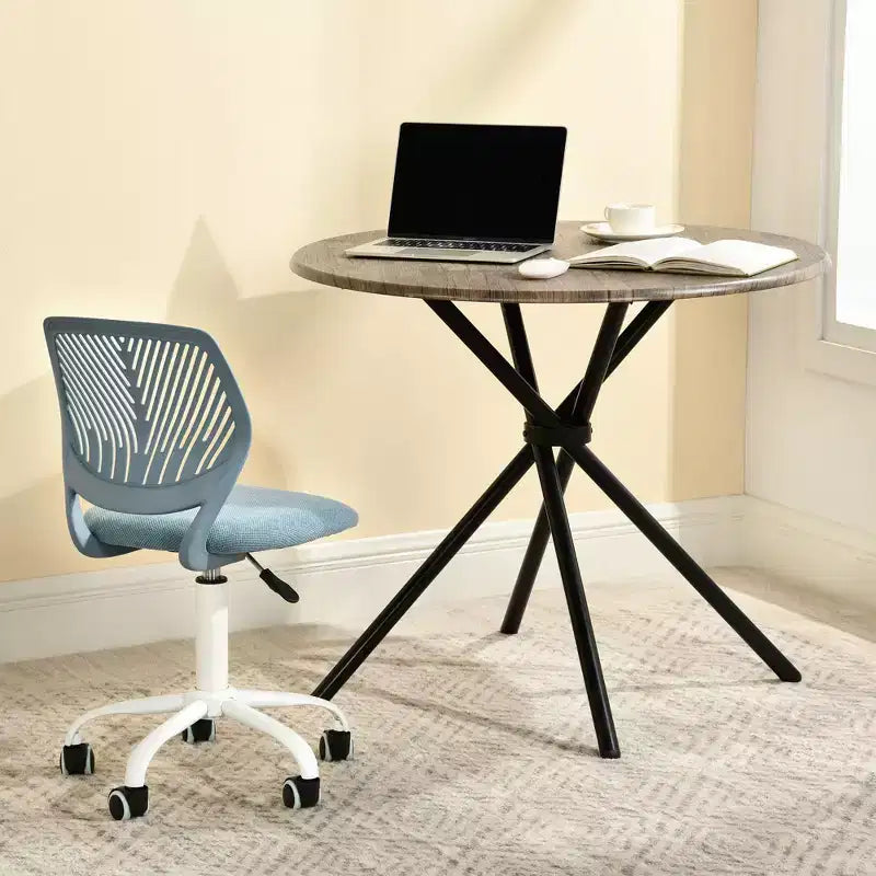 Table à manger ronde Homy Casa de 80 cm pour petits espaces, 2-3 places
