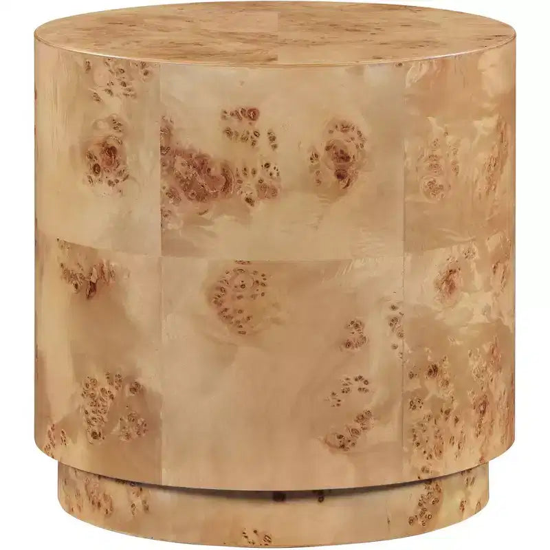 Meridian Furniture, Table d'appoint en frêne naturel ronceux