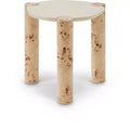 Meridian Furniture,Thor Natural Burl Wood End Table