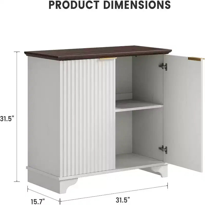 Meuble de bar à café, Meuble de rangement de cuisine, Buffet de ferme moderne avec tiroir, Meuble d'appoint avec portes coulissantes pour cuisine, salle à manger