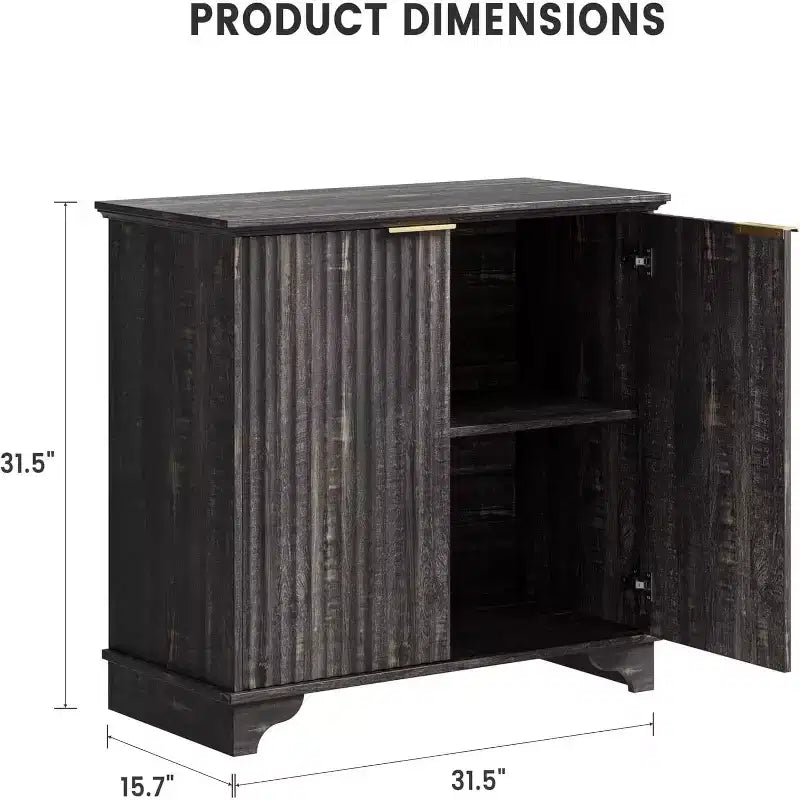 Meuble de bar à café, Meuble de rangement de cuisine, Buffet de ferme moderne avec tiroir, Meuble d'appoint avec portes coulissantes pour cuisine, salle à manger