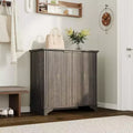 Coffee Bar Cabinet, Kitchen Storage Cabinet, Modern Farmhouse Buffet Sideboard w/Drawer, Barn Door Accent Cabinets for Kitchen, Dining Room
