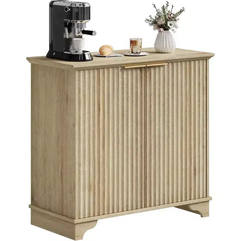 Meuble de bar à café, Meuble de rangement de cuisine, Buffet de ferme moderne avec tiroir, Meuble d'appoint avec portes coulissantes pour cuisine, salle à manger