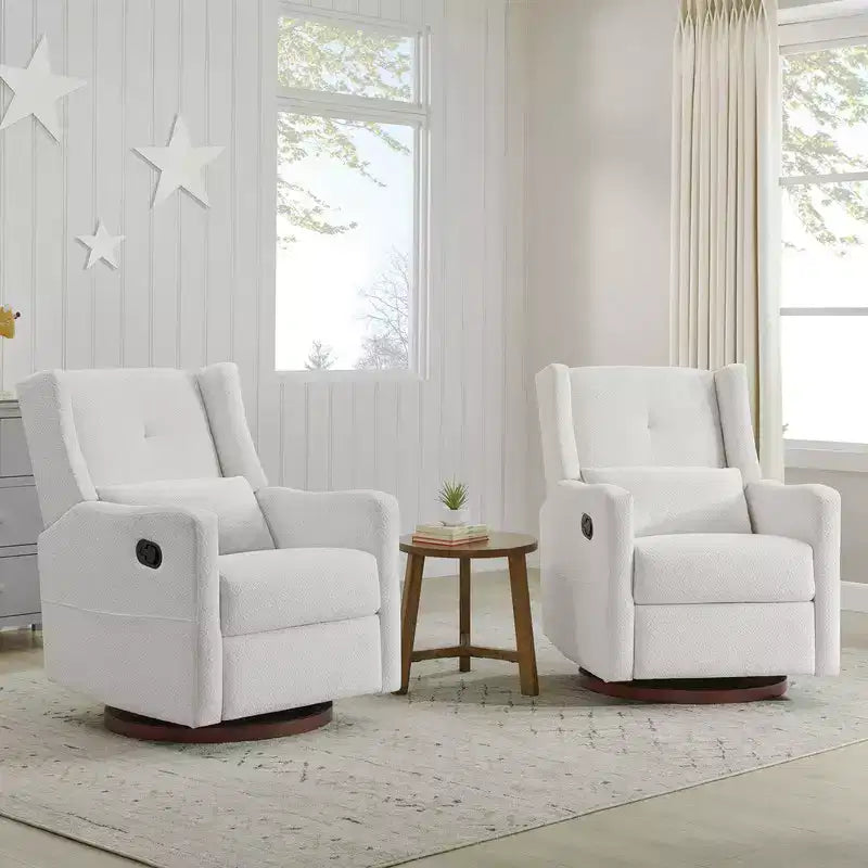 Fauteuil inclinable pivotant manuel Spruce & Spring avec oreiller lombaire