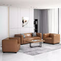 Christopher Knight Home Goyette Contemporary Faux Leather 3 Piece Living Room Sofa Set