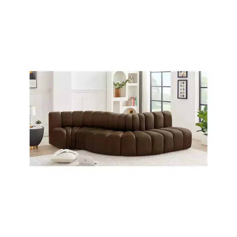 Meridian Furniture, Canapé modulable Arc en velours