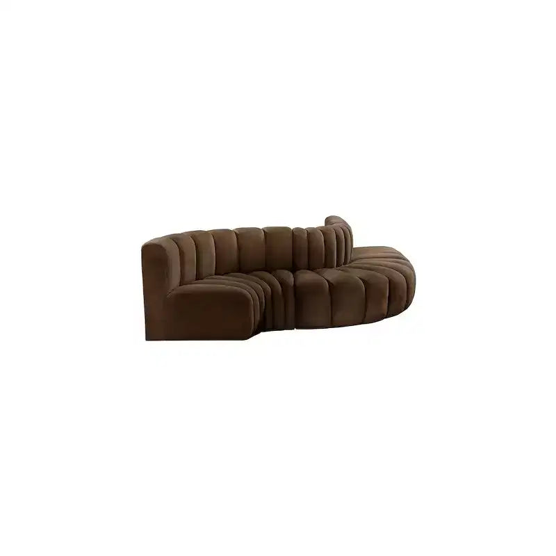 Meridian Furniture, Canapé modulable Arc en velours