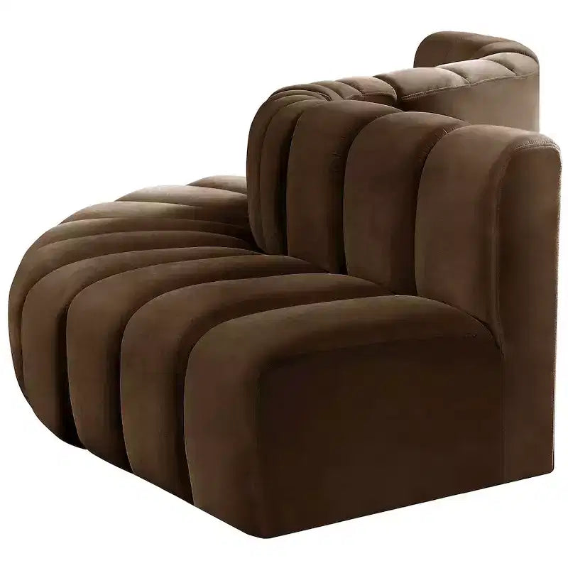 Meridian Furniture, Canapé modulable Arc en velours
