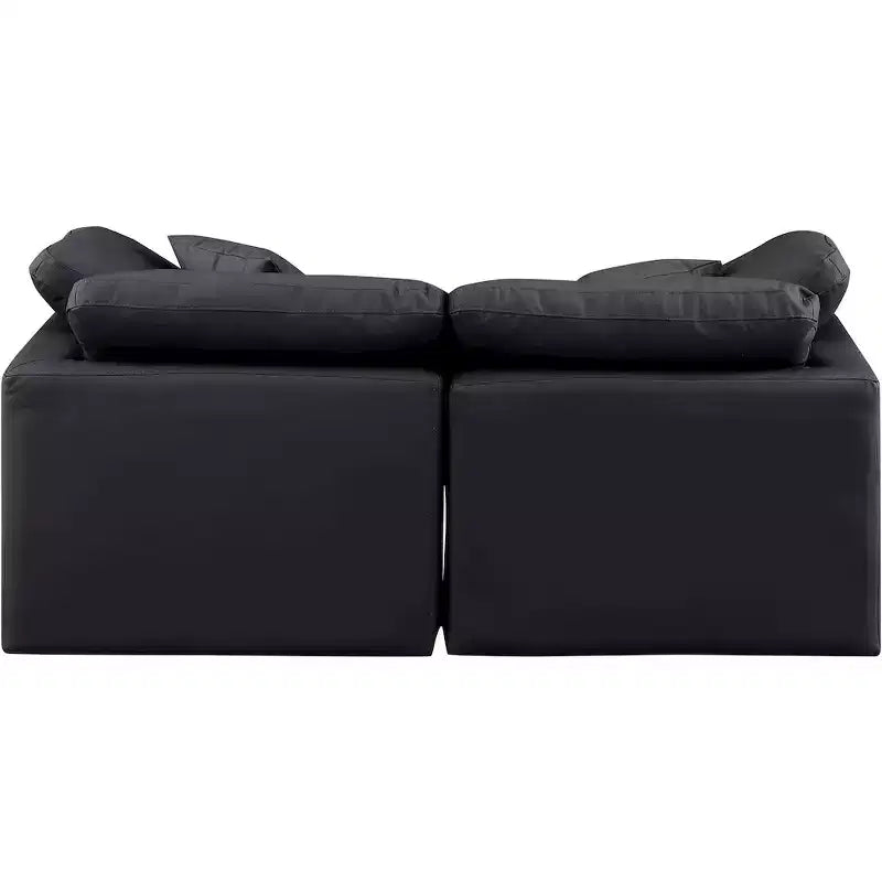 Meridian Furniture, Canapé modulaire en cuir vegan Indulge