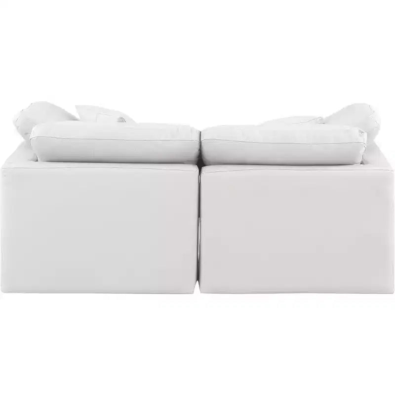 Meridian Furniture, Canapé modulaire en cuir vegan Indulge