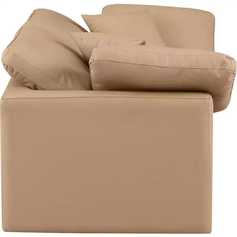 Meridian Furniture, Canapé modulaire en cuir vegan Indulge