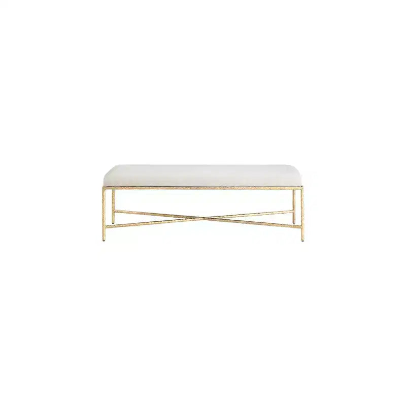 Meridian Furniture, Banc en tissu chenille Valley