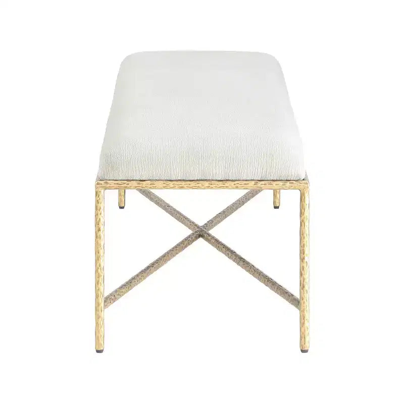Meridian Furniture, Banc en tissu chenille Valley