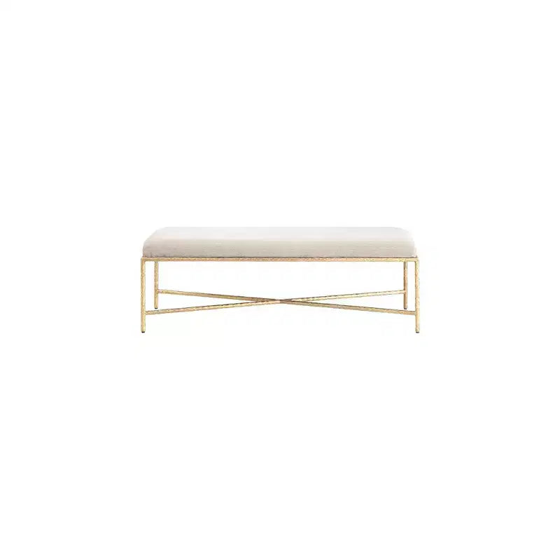Meridian Furniture, Banc en tissu chenille Valley
