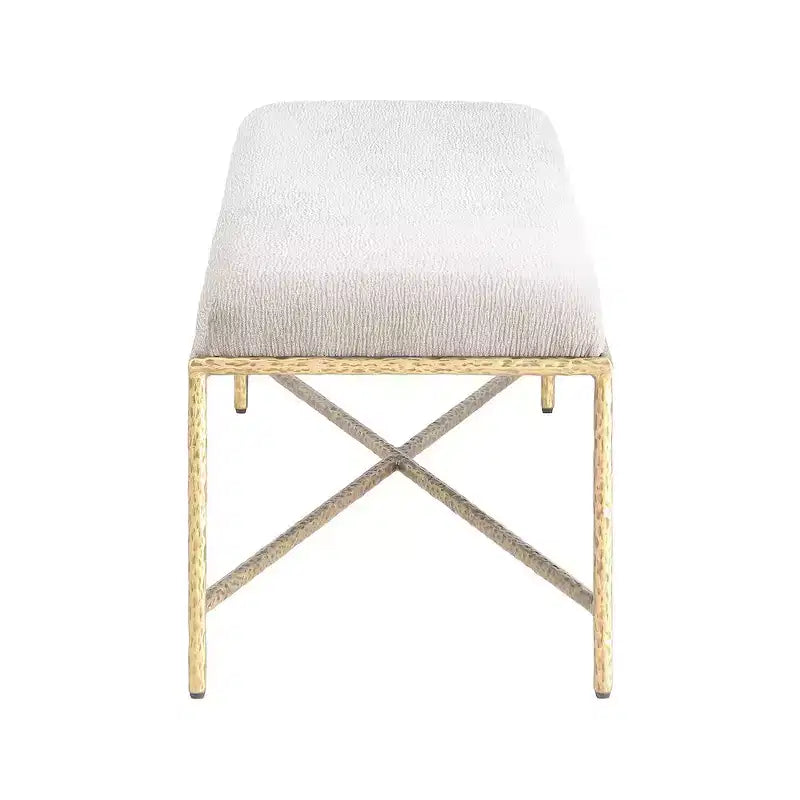 Meridian Furniture, Banc en tissu chenille Valley