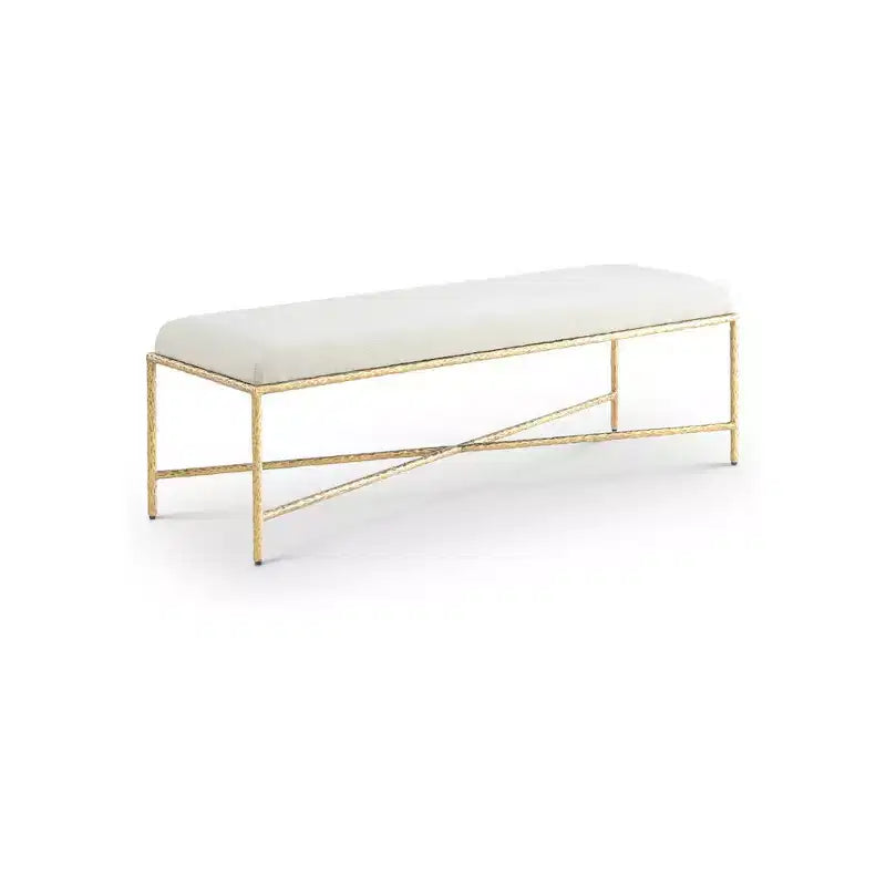 Meridian Furniture, Banc en tissu chenille Valley