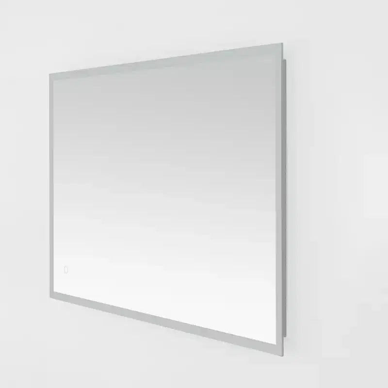 Miroir rectangulaire Houston 24 en aluminium et LED - LMR1003 - Argent/Blanc - Safavieh