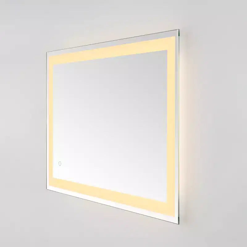 Miroir Rectangulaire à LED Hyatt 24 en Aluminium - LMR1000 - Argent/Blanc - Safavieh