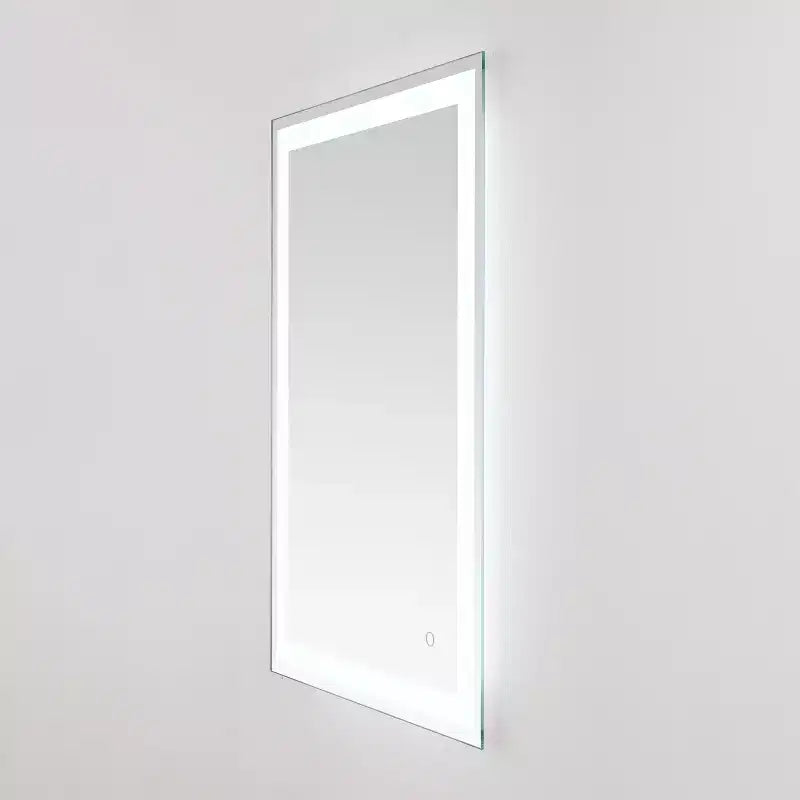 Miroir Rectangulaire à LED Hyatt 24 en Aluminium - LMR1000 - Argent/Blanc - Safavieh