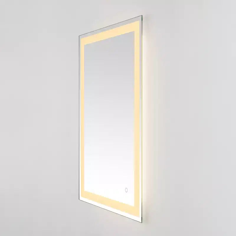 Miroir Rectangulaire à LED Hyatt 24 en Aluminium - LMR1000 - Argent/Blanc - Safavieh