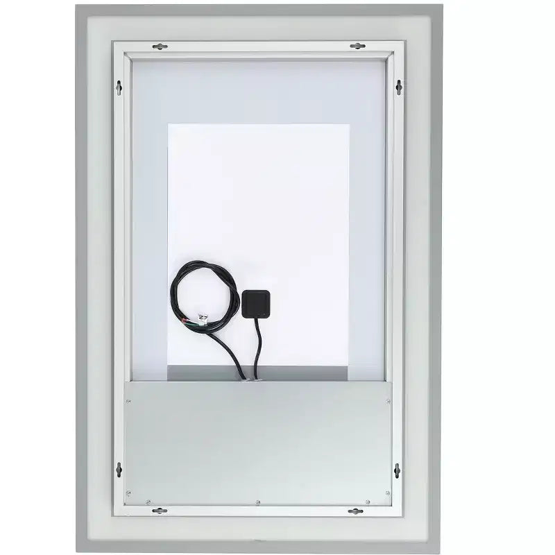 Miroir Rectangulaire à LED Hyatt 24 en Aluminium - LMR1000 - Argent/Blanc - Safavieh