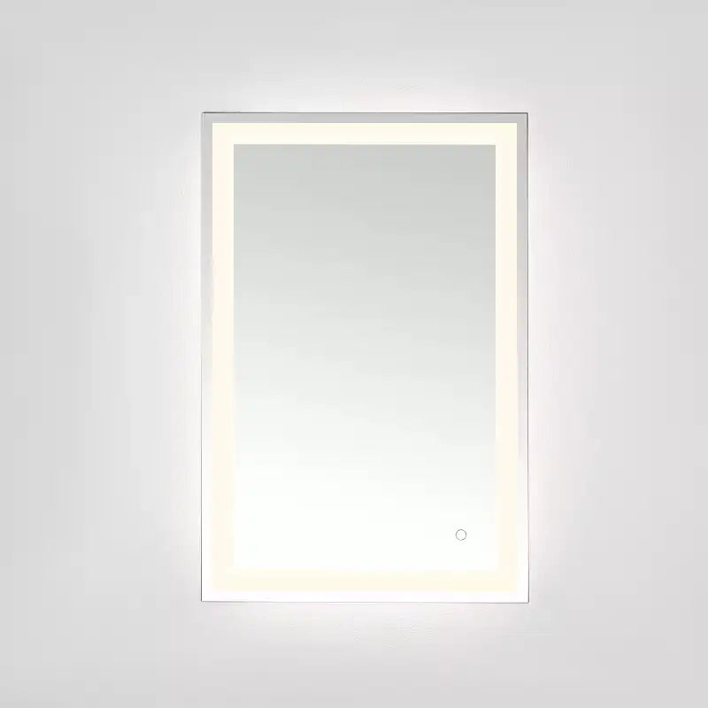 Miroir Rectangulaire à LED Hyatt 24 en Aluminium - LMR1000 - Argent/Blanc - Safavieh