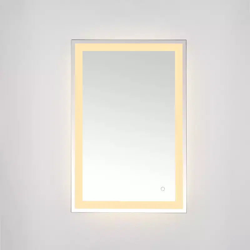 Miroir Rectangulaire à LED Hyatt 24 en Aluminium - LMR1000 - Argent/Blanc - Safavieh