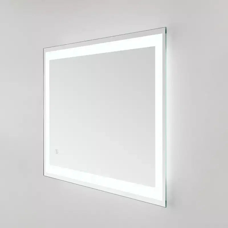 Miroir Rectangulaire à LED Hyatt 24 en Aluminium - LMR1000 - Argent/Blanc - Safavieh