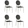 Chintaly Imports,Contemporary Round-Back Upholstered Side Chair - Set of 4