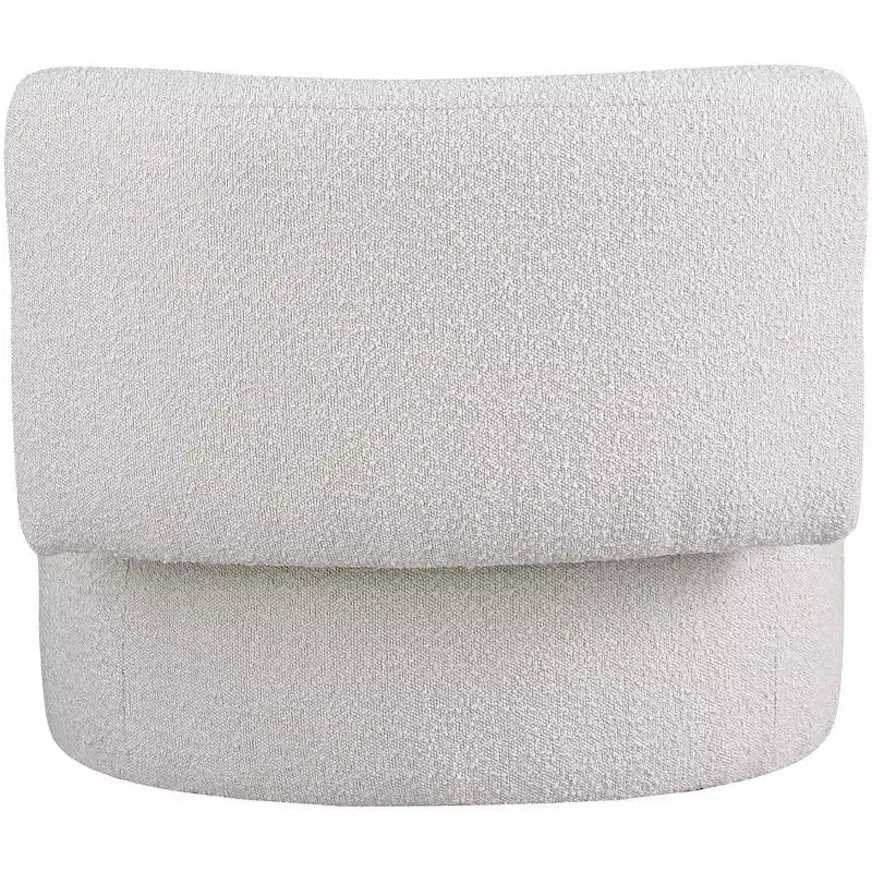 Meridian Furniture, fauteuil d'appoint en tissu bouclé Como