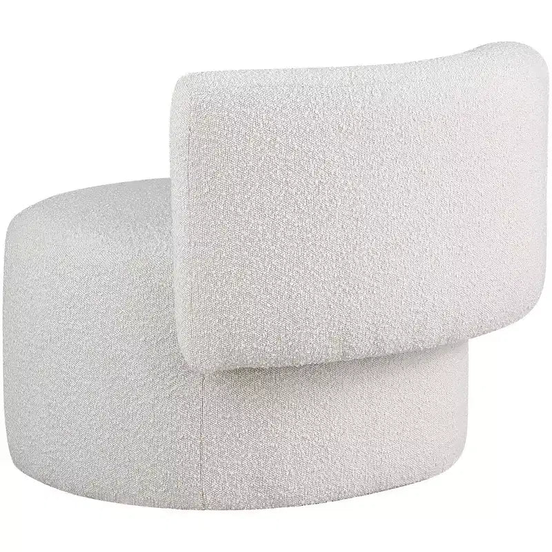 Meridian Furniture, fauteuil d'appoint en tissu bouclé Como