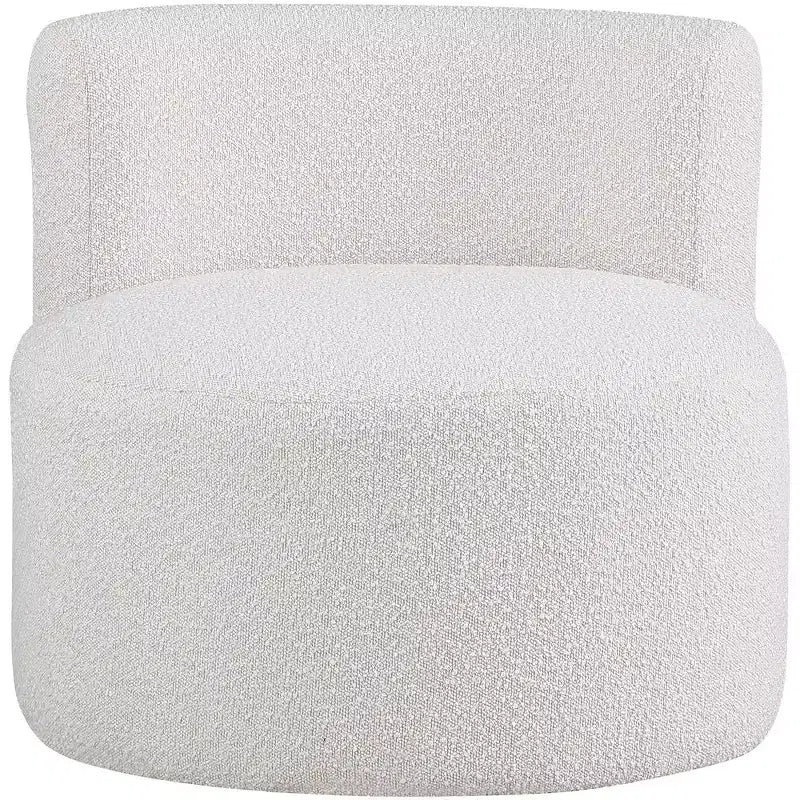 Meridian Furniture, fauteuil d'appoint en tissu bouclé Como