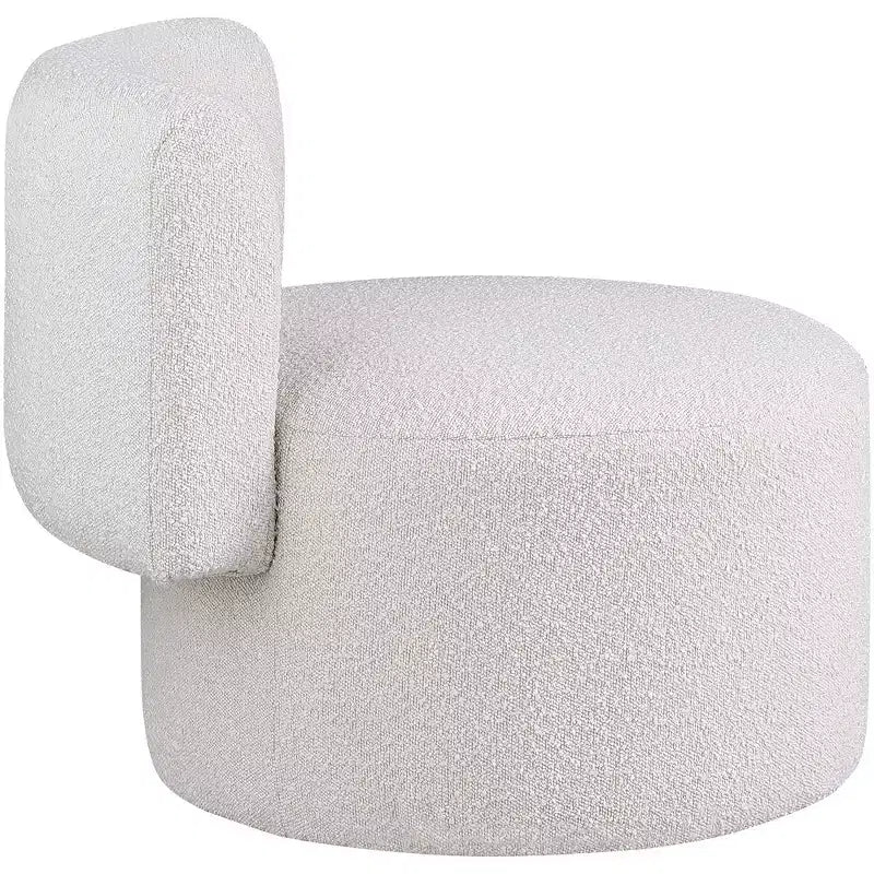 Meridian Furniture, fauteuil d'appoint en tissu bouclé Como