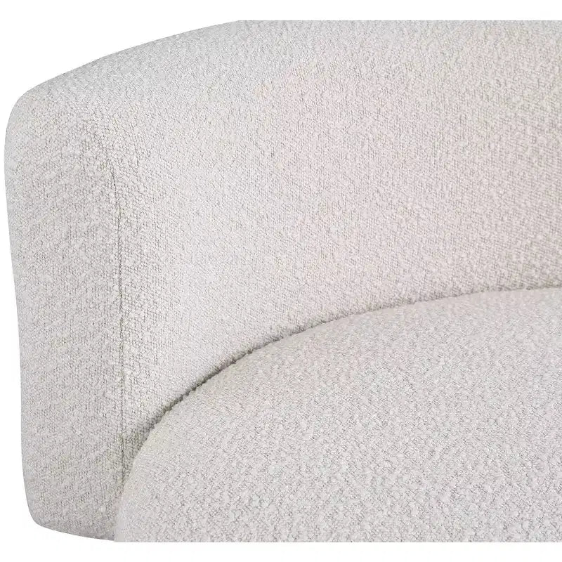 Meridian Furniture, fauteuil d'appoint en tissu bouclé Como