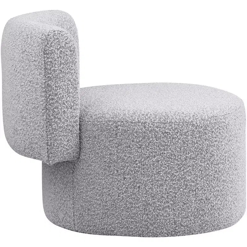 Meridian Furniture, fauteuil d'appoint en tissu bouclé Como
