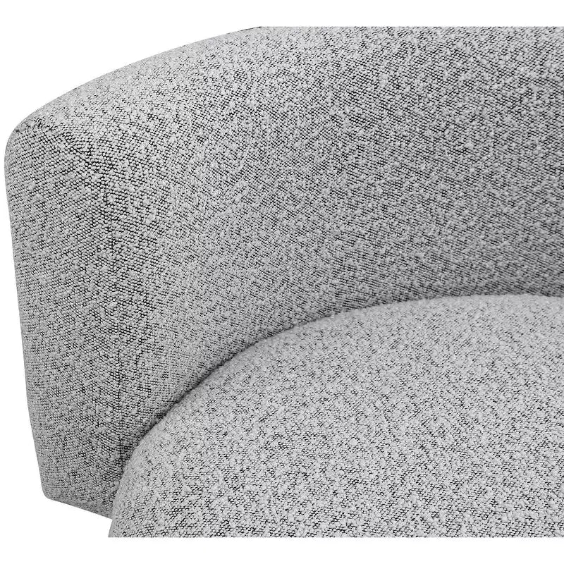 Meridian Furniture, fauteuil d'appoint en tissu bouclé Como