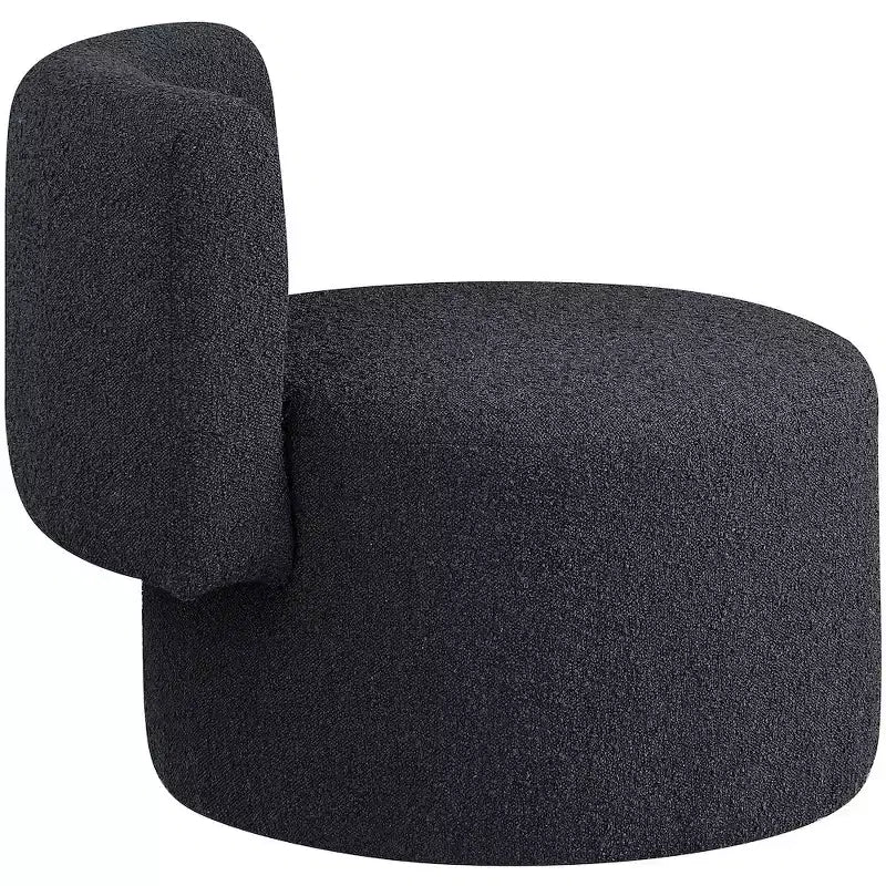 Meridian Furniture, fauteuil d'appoint en tissu bouclé Como