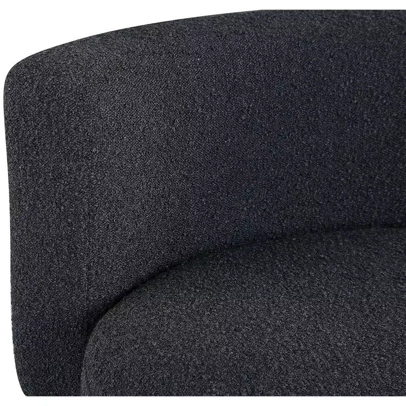 Meridian Furniture, fauteuil d'appoint en tissu bouclé Como