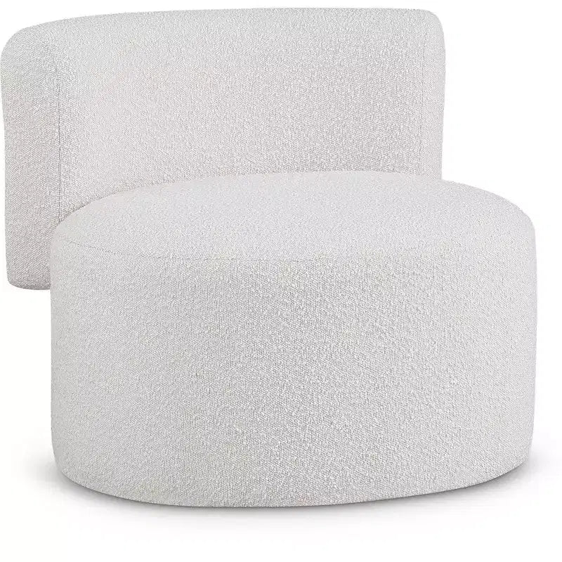 Meridian Furniture, fauteuil d'appoint en tissu bouclé Como