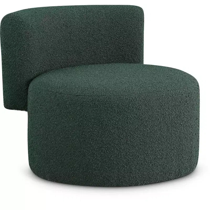 Meridian Furniture, fauteuil d'appoint en tissu bouclé Como