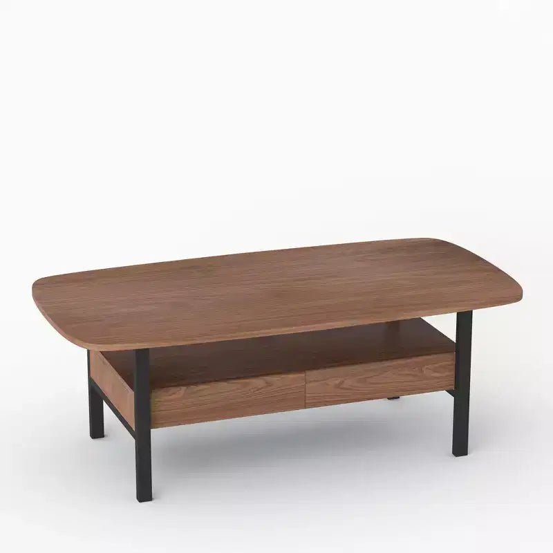 Table basse en bois Gaoyangjiaju 47,2 pouces avec tiroirs de rangement