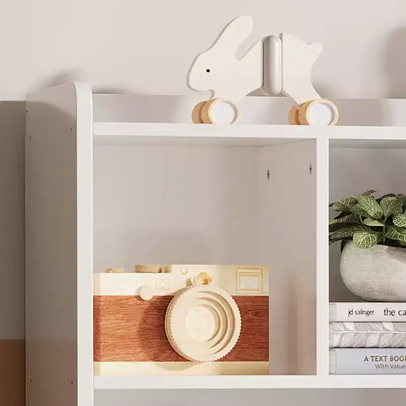 COZONY 42,5 Organisateur de rangement de jouets à 3 niveaux avec étagère, Rangement de jouets à 5 casiers pour salle de jeux, chambre d'enfant, crèche, salon et école