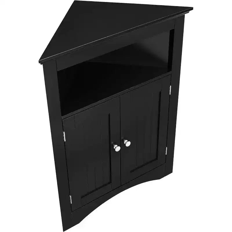 Armoire d'angle de rangement pour salle de bain, meuble de sol avec étagères réglables, organiseurs de papier toilette de salle de bain étroits et autoportants pour petits espaces